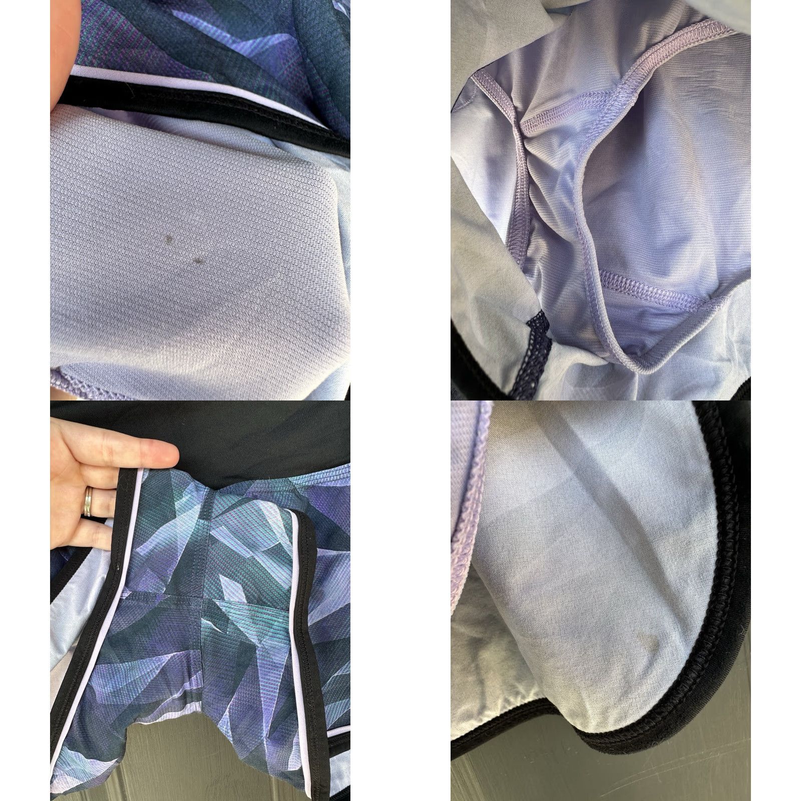 Lululemon Lululemon Drop It Low Short Pretty Prism Size 8 Womens Athletic Shorts Black Lilac 2.5 Inseam Pockets Size 30" / US 8 / IT 44 - 8 Thumbnail