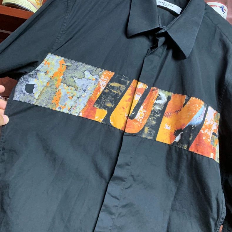 Givenchy Givenchy Size38 Graffiti Shirt Size US M / EU 48-50 / 2 - 4 Thumbnail