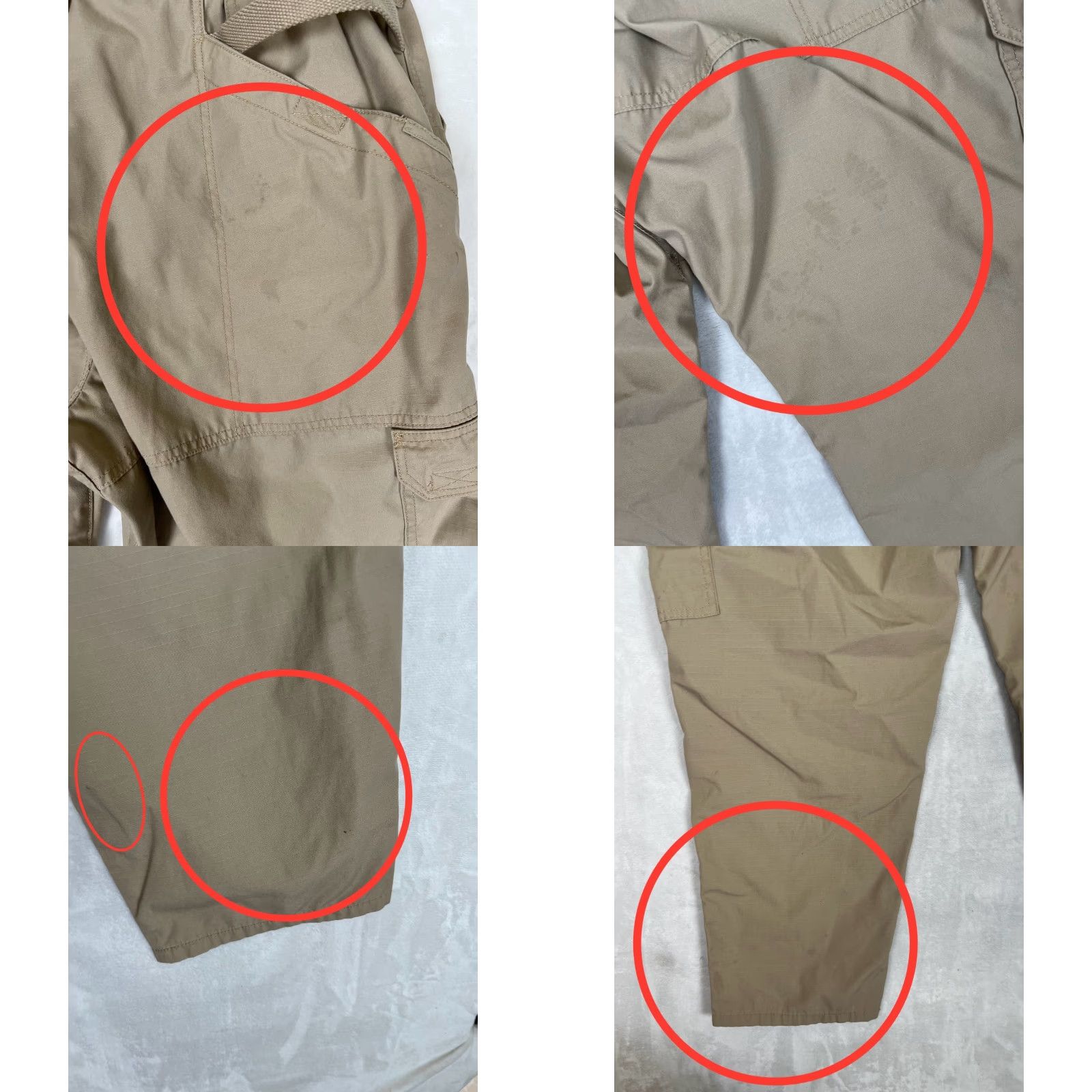 Vintage 5.11 Tactical Cargo Pants Regular 44x32 Beige Tan Cotton Cotton Cargo Pocket 5.11 Taclite Pro Mens Pants USA Army Size US 44 / EU 60 - 8 Thumbnail