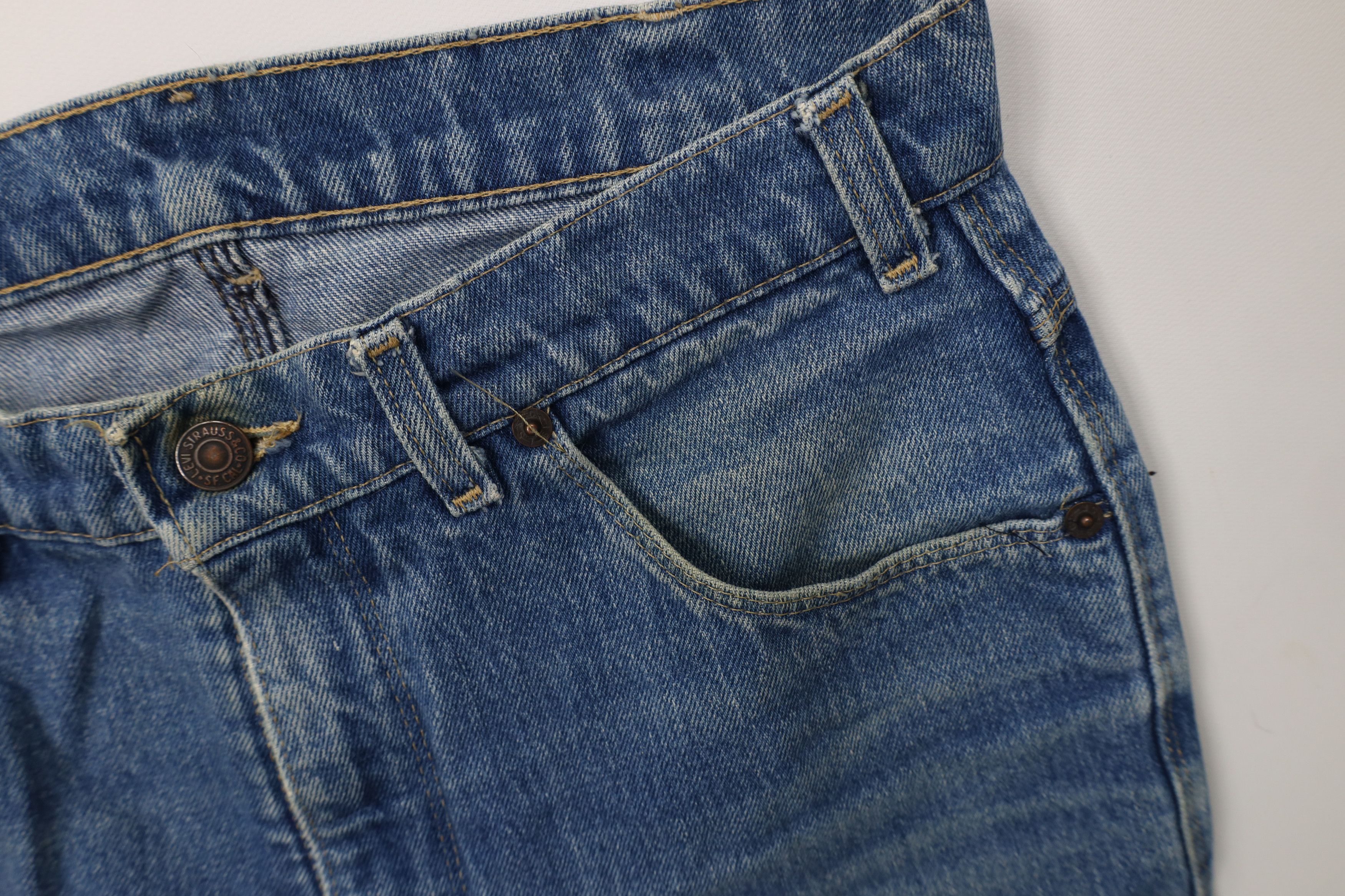 Levi's AS IS Vtg 80s Levis 522 Blue Tab Straight Leg Jeans USA Size US 30 / EU 46 - 8 Thumbnail