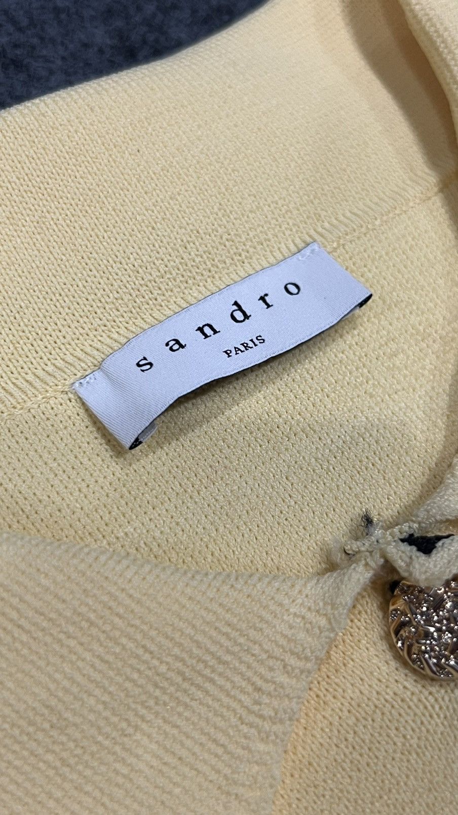 Sandro Sandro paris jansys cropped cardigan Size ONE SIZE - 2 Thumbnail