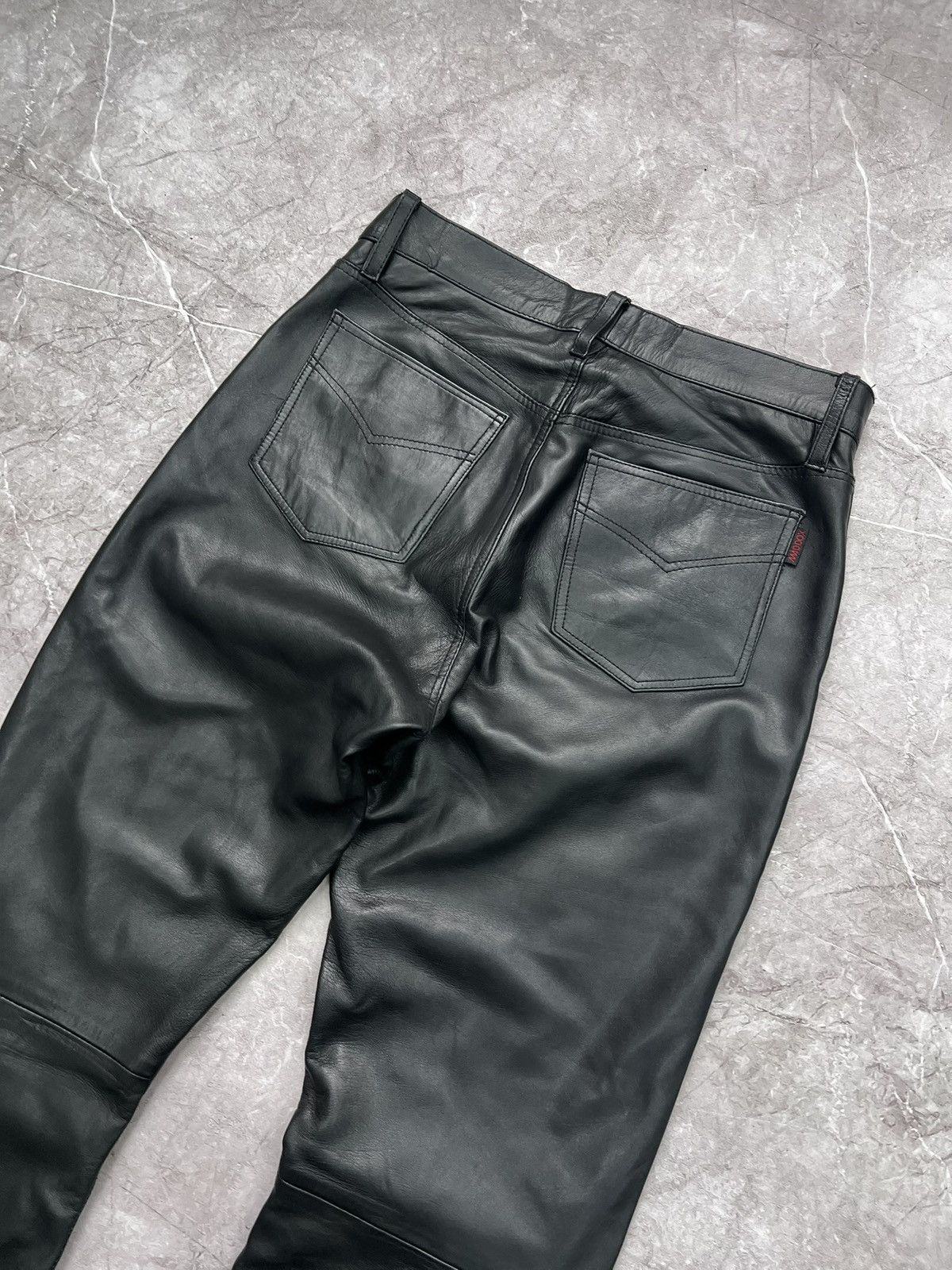 Other VINTAGE REGULAR LEATHER MOTO PANTS BALENCIAGA STYLE Size US 35 - 8 Thumbnail