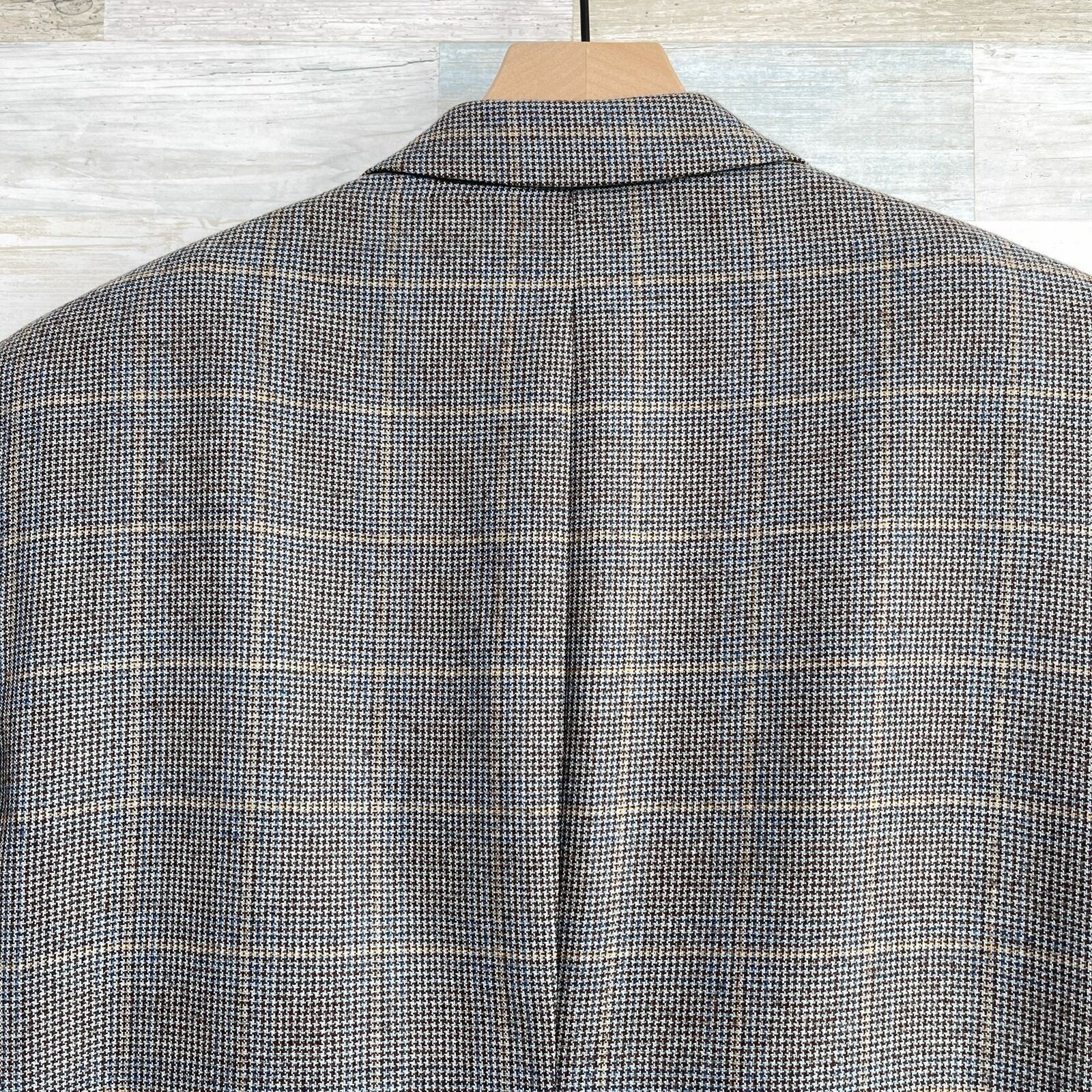 Jos. A. Bank Jos A Bank Signature Gold Sport Coat Blue Windowpane 41L Size 40L - 6 Thumbnail