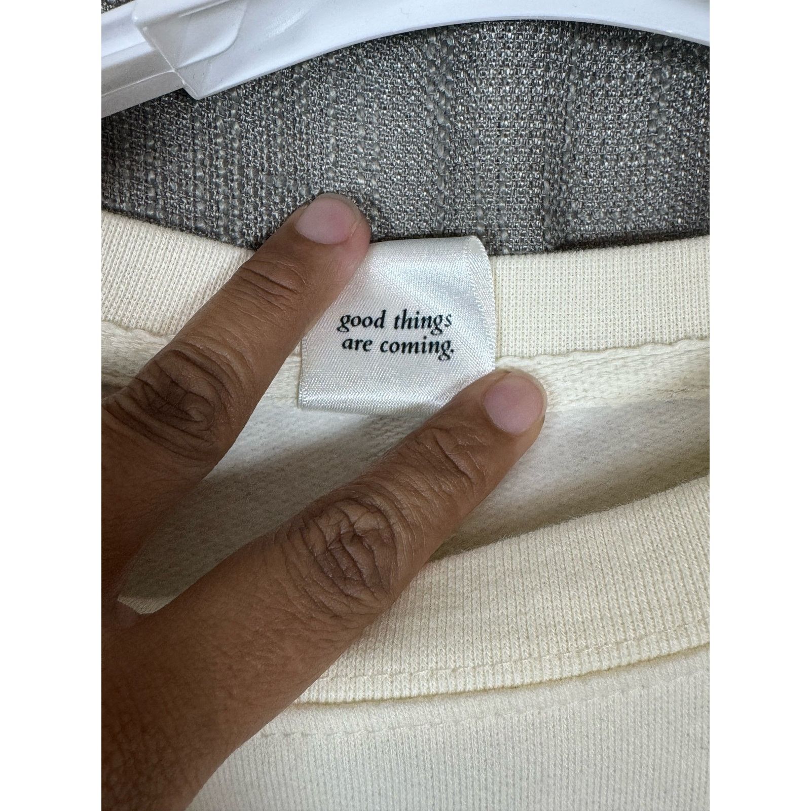Other Sote Label Good Things Are Coming Sweatshirt White Size XL Size XL / US 12-14 / IT 48-50 - 4 Thumbnail