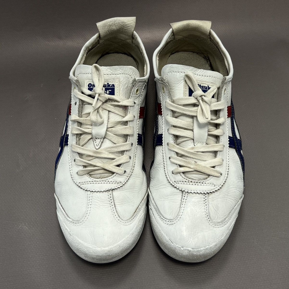 Asics × Japanese Brand × Vintage Asics Tiger Onitsuka Mexico 66 White Leather Sneakers Sz 8 Size US 8 / EU 41 - 5 Thumbnail