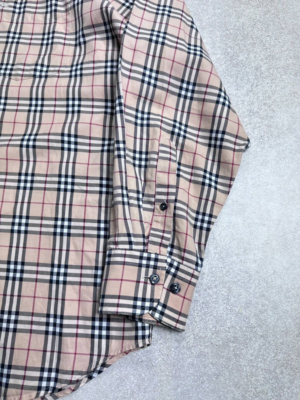 Burberry Vintage Burberry Nova Check Button Shirt XL Size US XL / EU 56 / 4 - 5 Thumbnail
