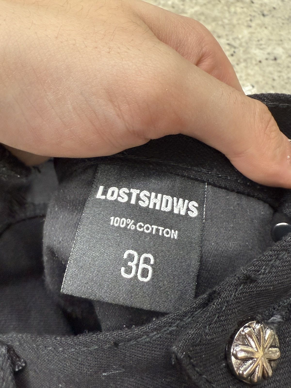 LOSTSHDWS LOST SHDWS White Flower Jeans Size US 36 / EU 52 - 10 Thumbnail