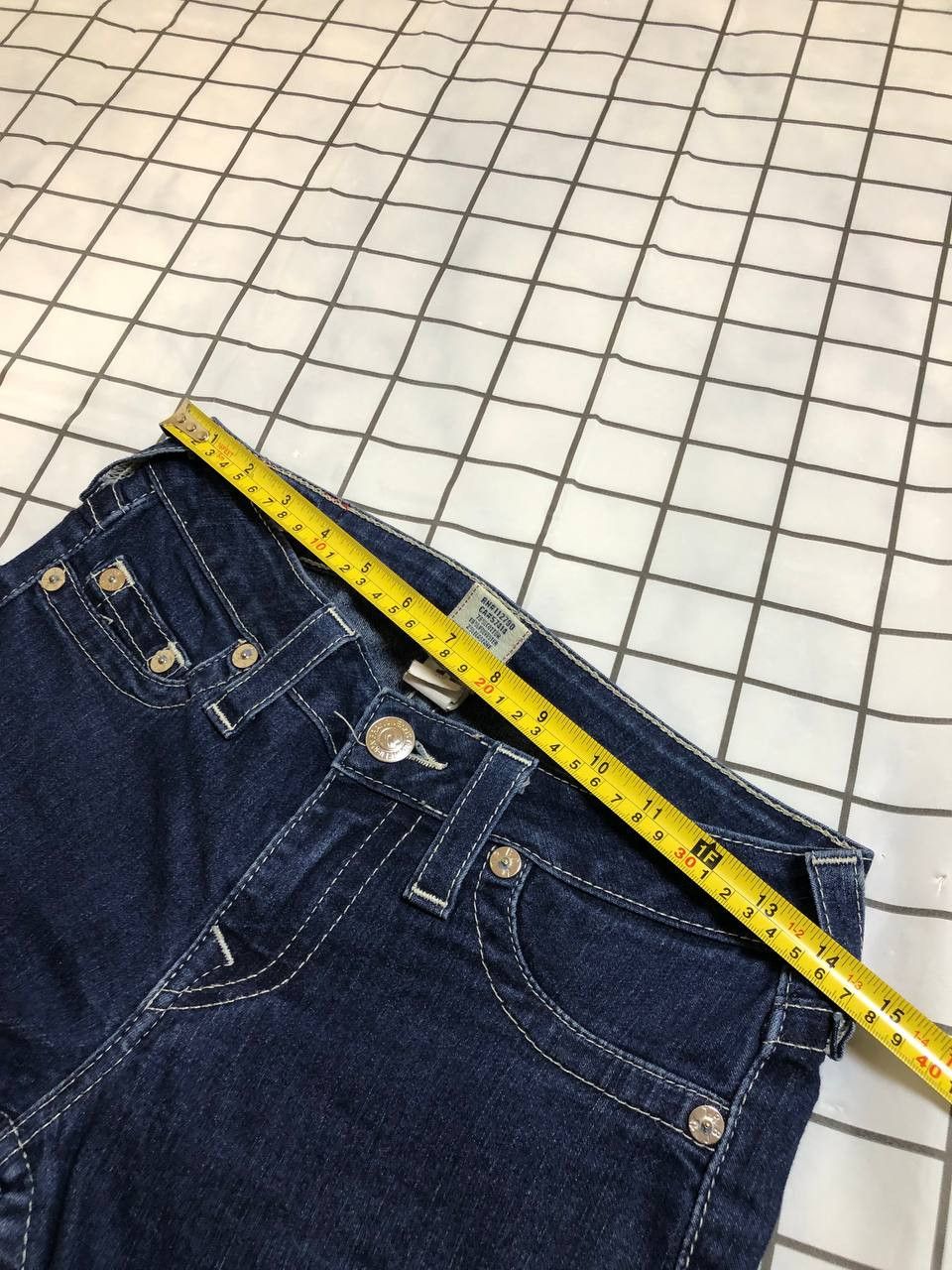 True Religion True Relion Johnny Dark Blue Wash Denim Jeans Women Size 28" / US 6 / IT 42 - 12 Thumbnail