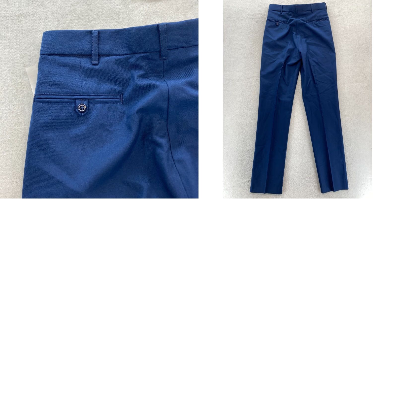 Vintage DSCP US Navy Dress Pants Mens 31 Blue Wool Blend Straight Leg Military Army NWT Size US 31 - 9 Thumbnail