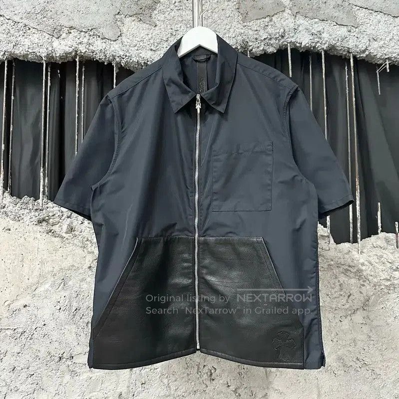 Chrome Hearts Chrome Hearts Black Logo Short Sleeve Shirt . Size US M / EU 48-50 / 2 - 1 Thumbnail