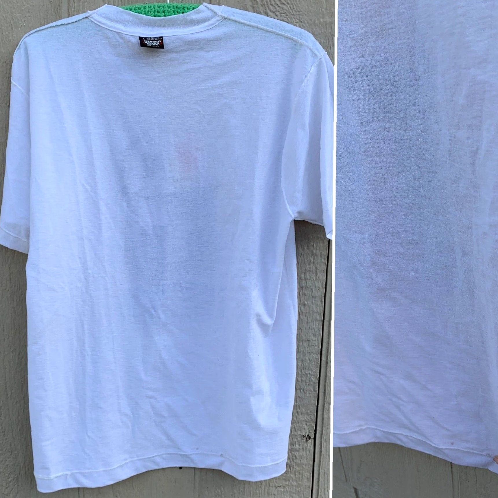 Vintage VINTAGE Screen Stars Shirt Men L White 1980s BART SF A’s World Series t shirt Single Stitch Graphic Tee MLB Sportswear/Beach Size US L / EU 52-54 / 3 - 7 Thumbnail