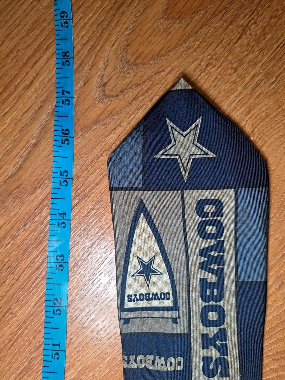 NFL Dallas Cowboys 100% Silk Tie Blue Multicolor Made in Korea Size ONE SIZE - 5 Thumbnail