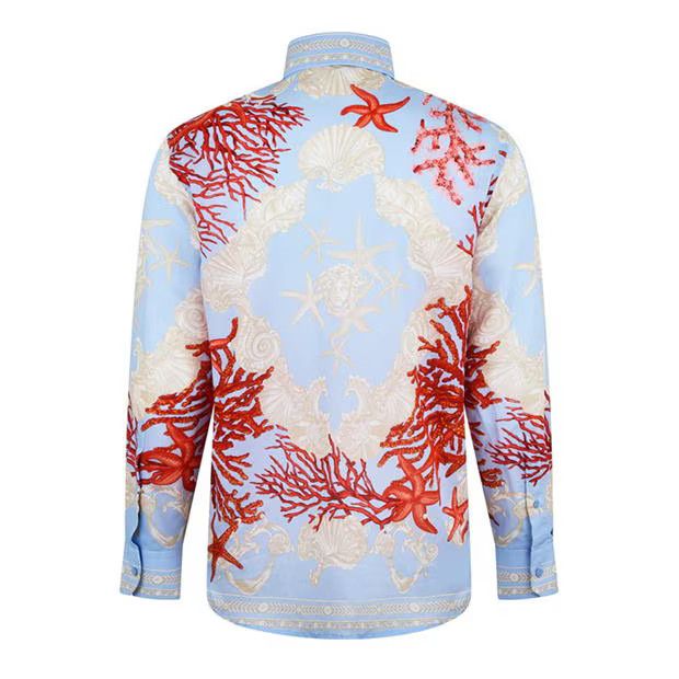 Versace o1g2r1mq0824 Silk Lsshirt Shirts in Multicolor Size US S / EU 44-46 / 1 - 2 Thumbnail