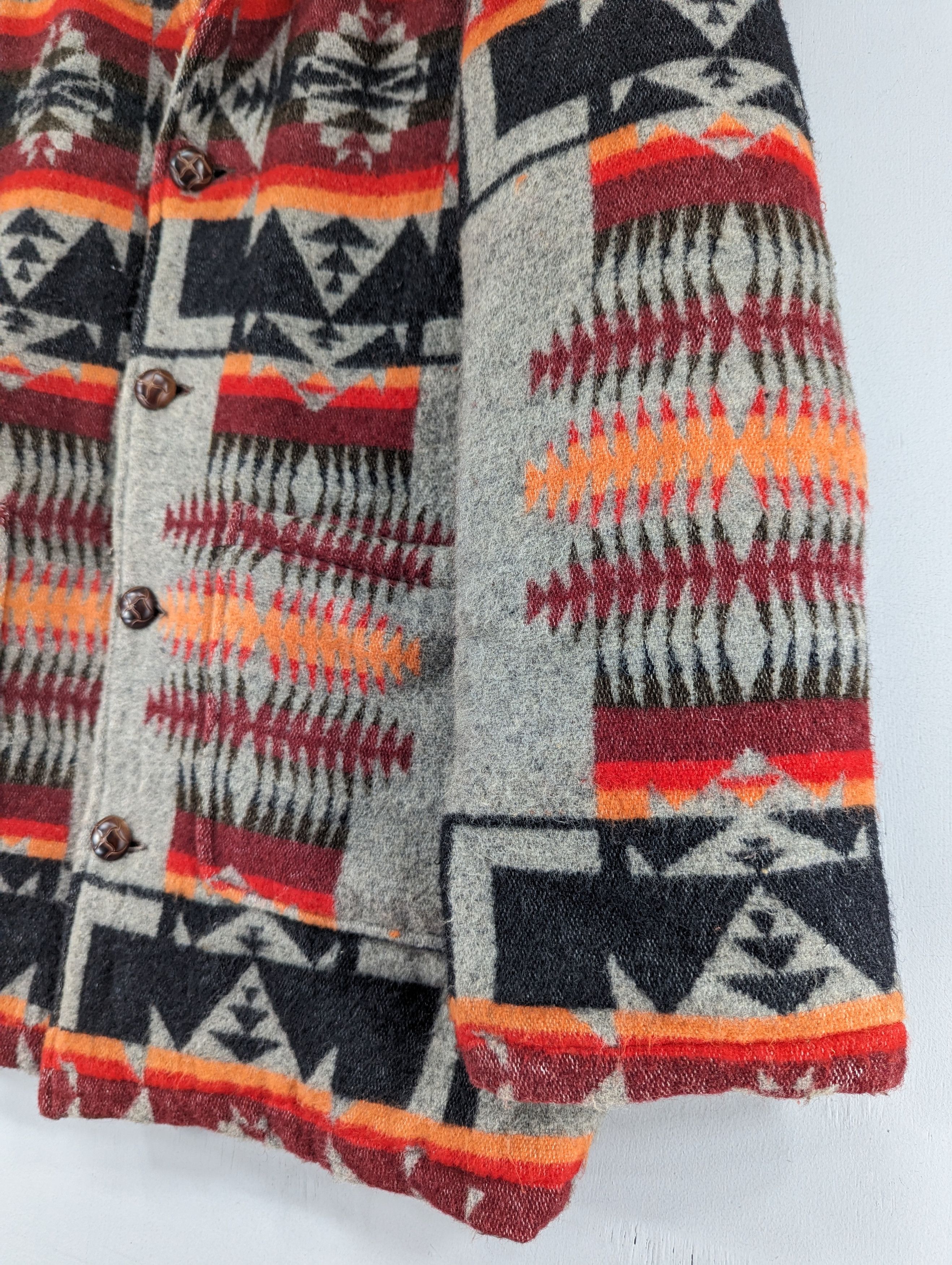 Vintage Vintage Monti Half Aztec Wool Quilted Button Jacket Size US M / EU 48-50 / 2 - 4 Thumbnail