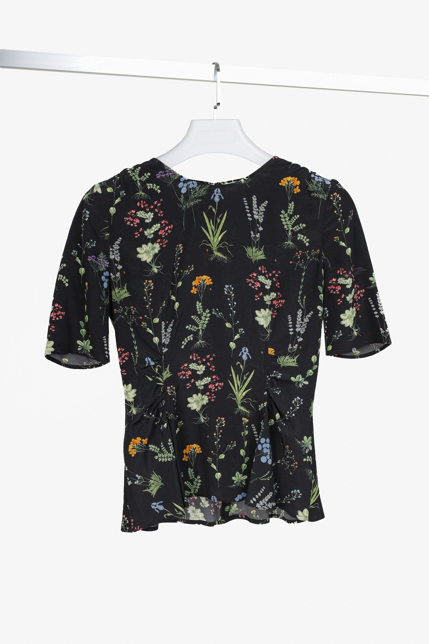 Altuzarra Altuzarra Christina Black Floral Top Size S / US 4 / IT 40 - 1 Thumbnail