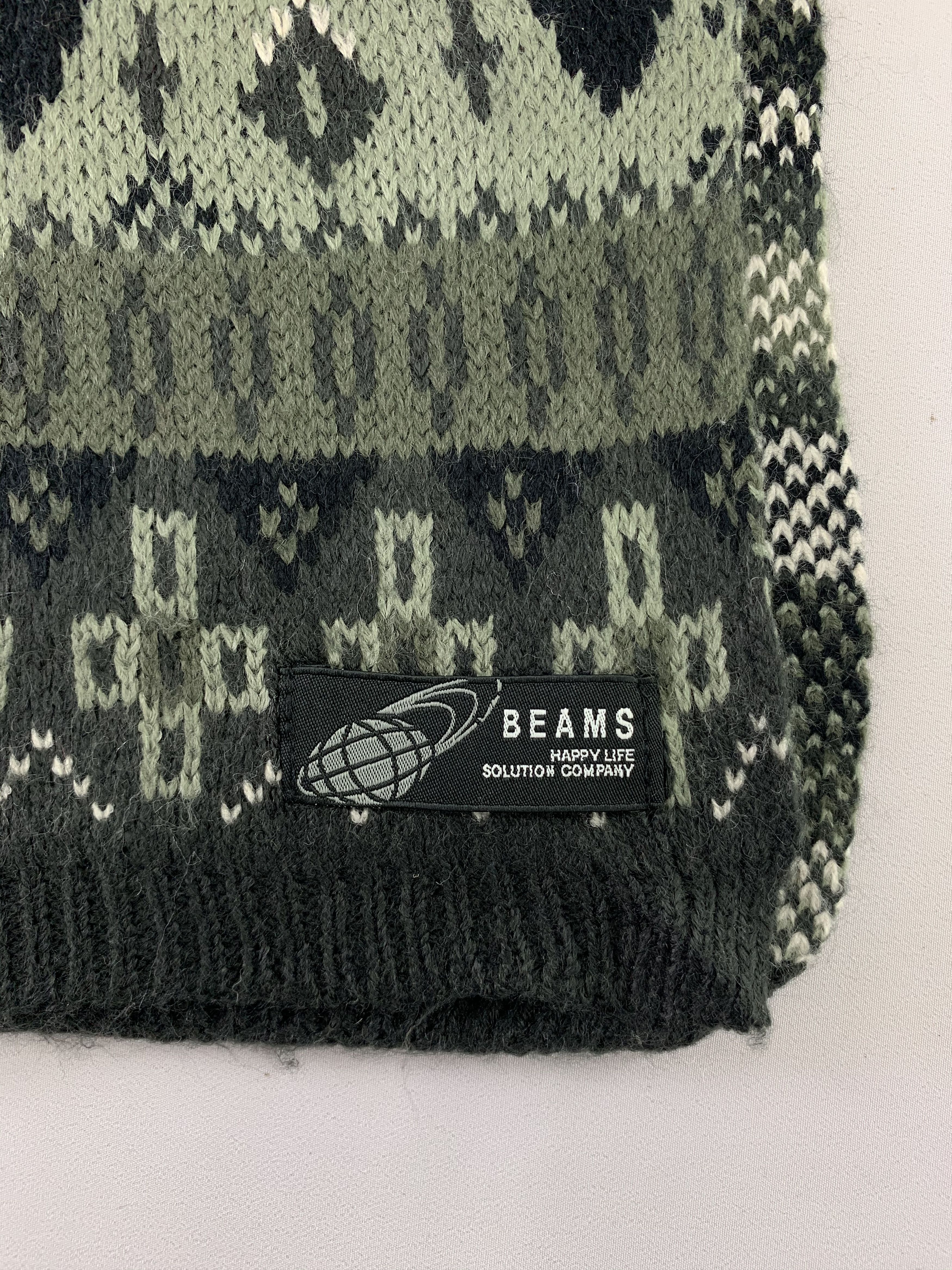 Beams Japan Beams Scarf Wool Muffler Neck Wrap BL4229 Size ONE SIZE - 4 Thumbnail
