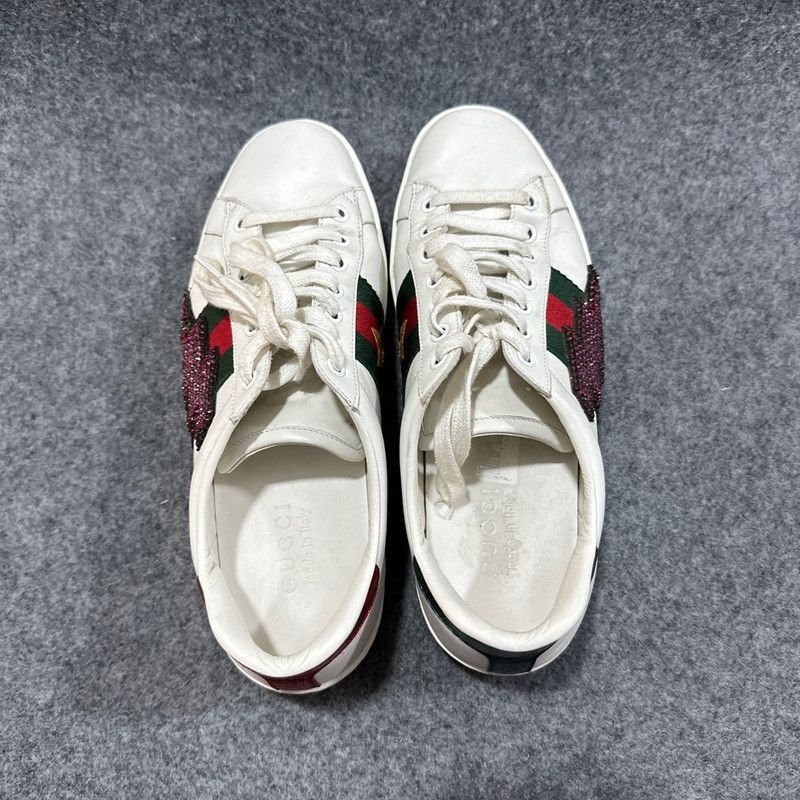 Gucci Gucci Ace Low-Top Leather Sneakers for Men Size US 8.5 / EU 41-42 - 5 Thumbnail
