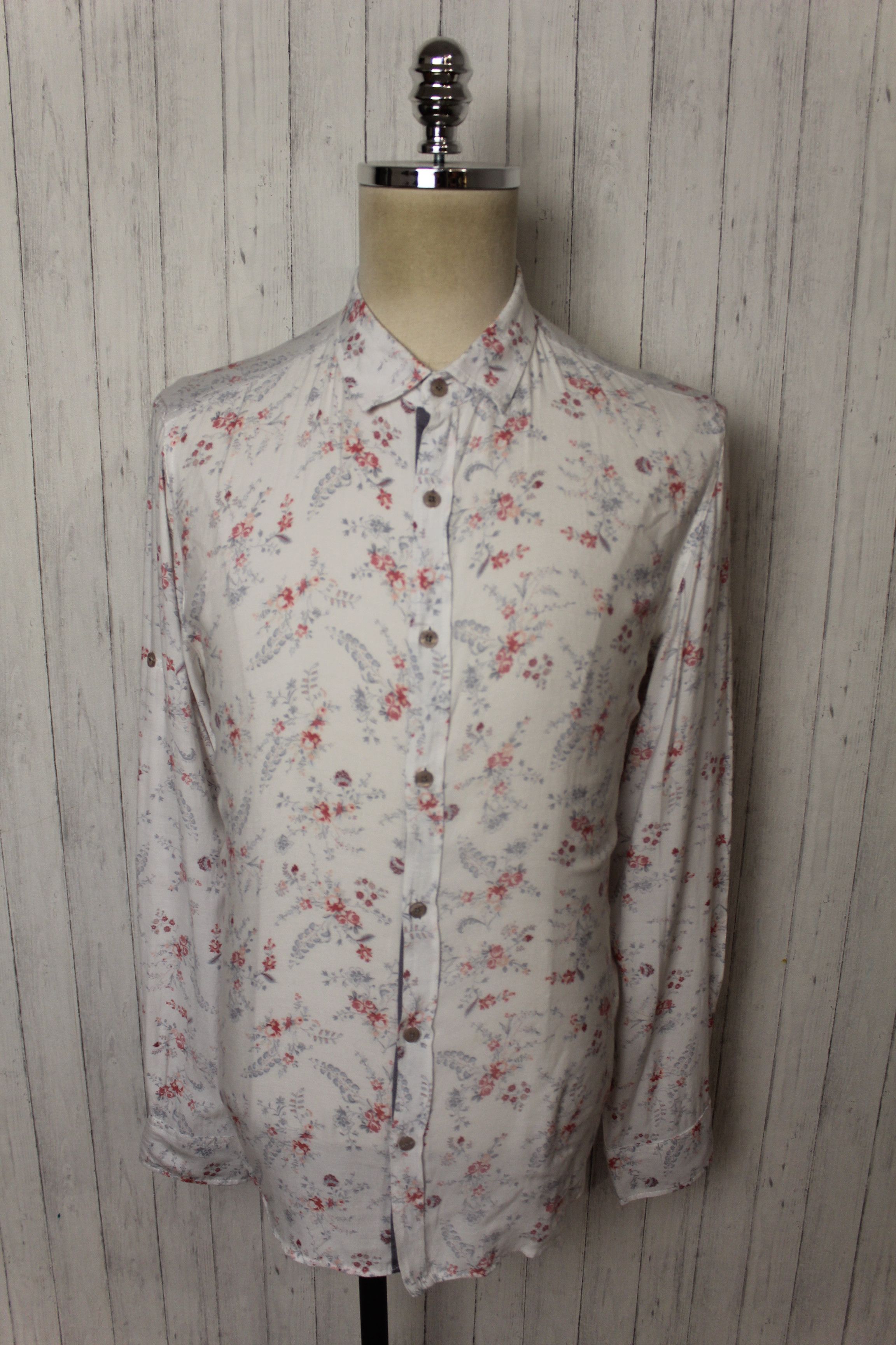 Dolce & Gabbana Men's Dolce & Gabbana Long Sleeve Floral Shirt Top Size M/L Size US M / EU 48-50 / 2 - 2 Thumbnail