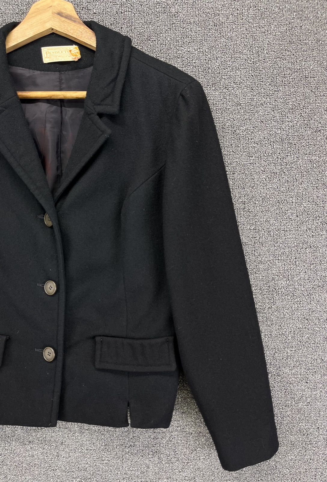 Pendleton Vintage Pendleton Black Rare Wool Coat Jacket Size XL / US 12-14 / IT 48-50 - 3 Thumbnail