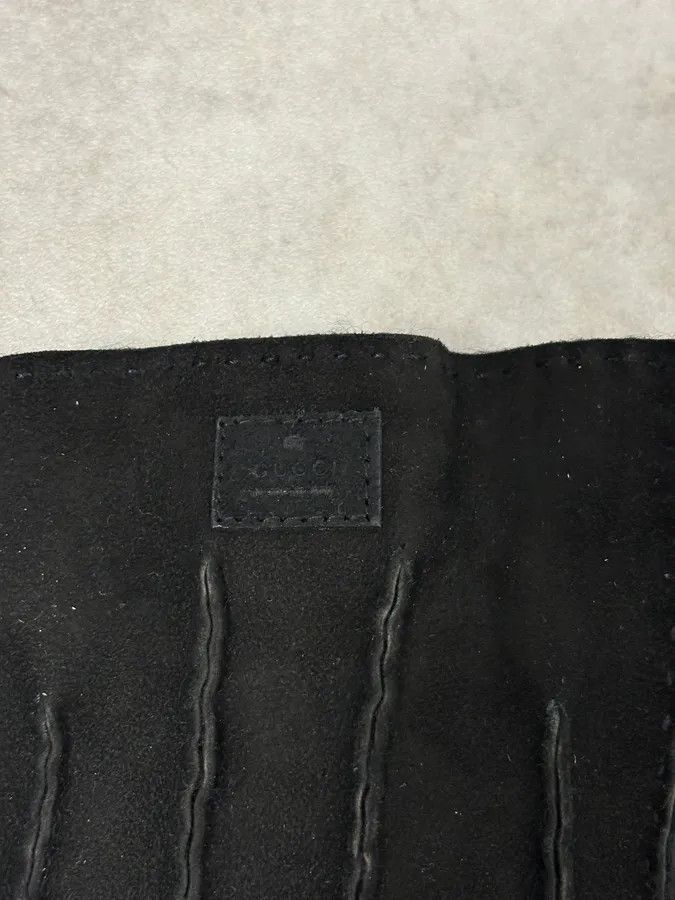 Gucci 2000s Gucci Black Velvet Gloves Size ONE SIZE - 5 Thumbnail
