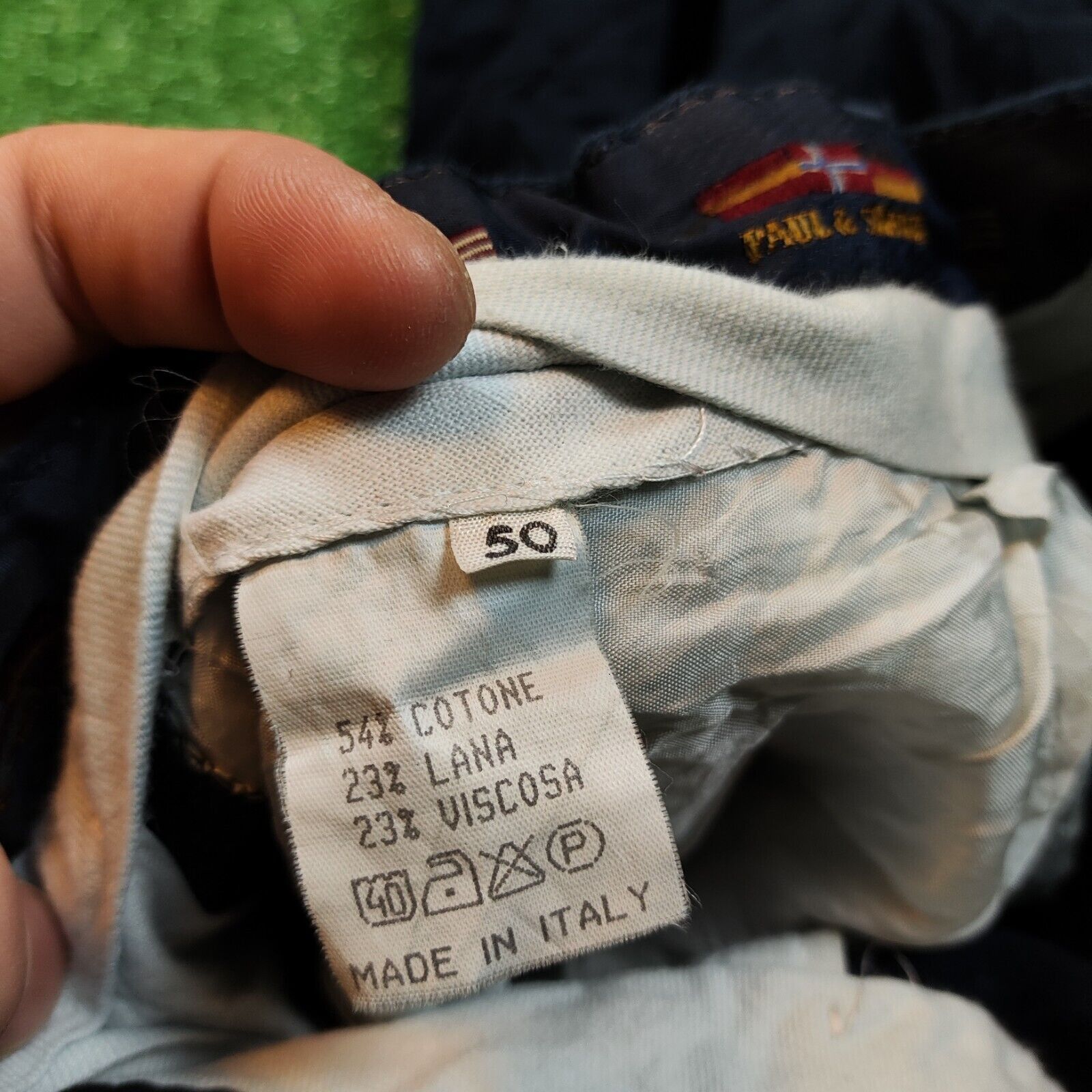 Paul & Shark Vintage Paul & Shark Pants 32 Navy Straight Leg wool blend Size US 32 / EU 48 - 3 Thumbnail