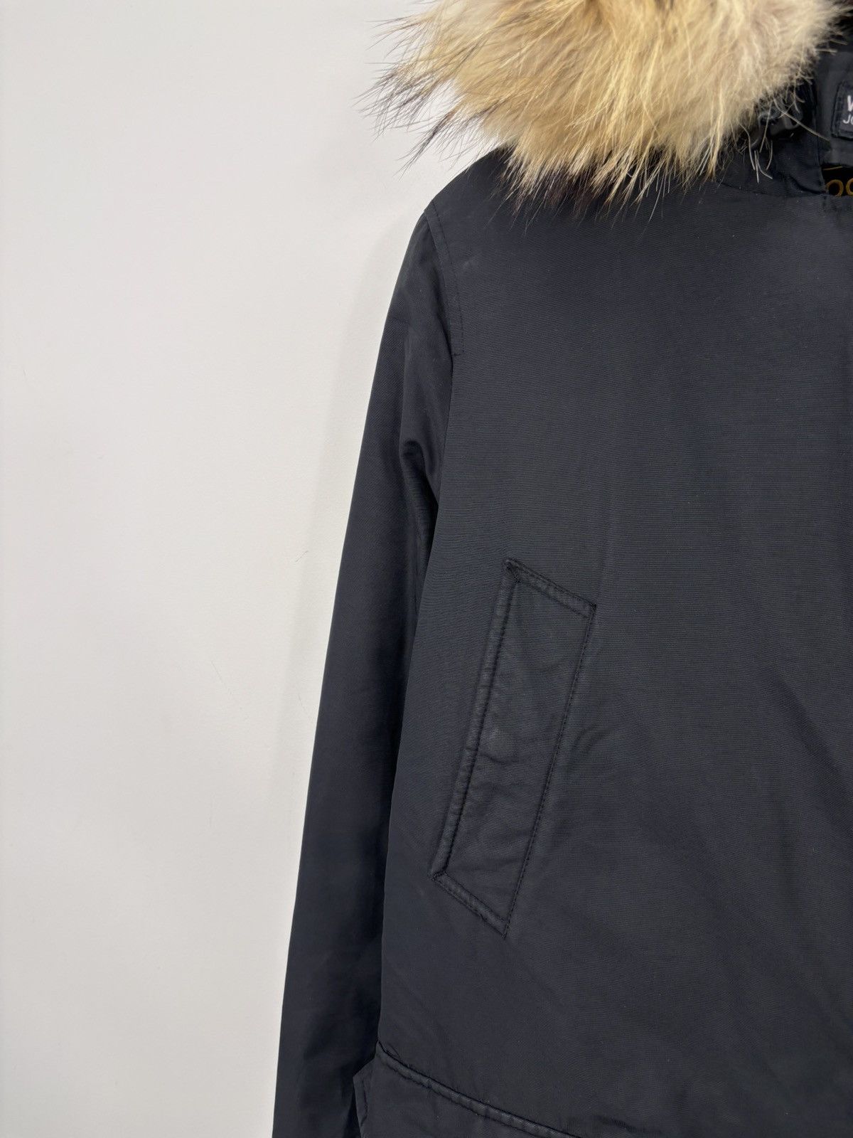 Woolrich Woolen Mills Woolrich Women’s Black Ramar Cloth Arctic Parka Jacket Coat Size S / US 4 / IT 40 - 4 Thumbnail