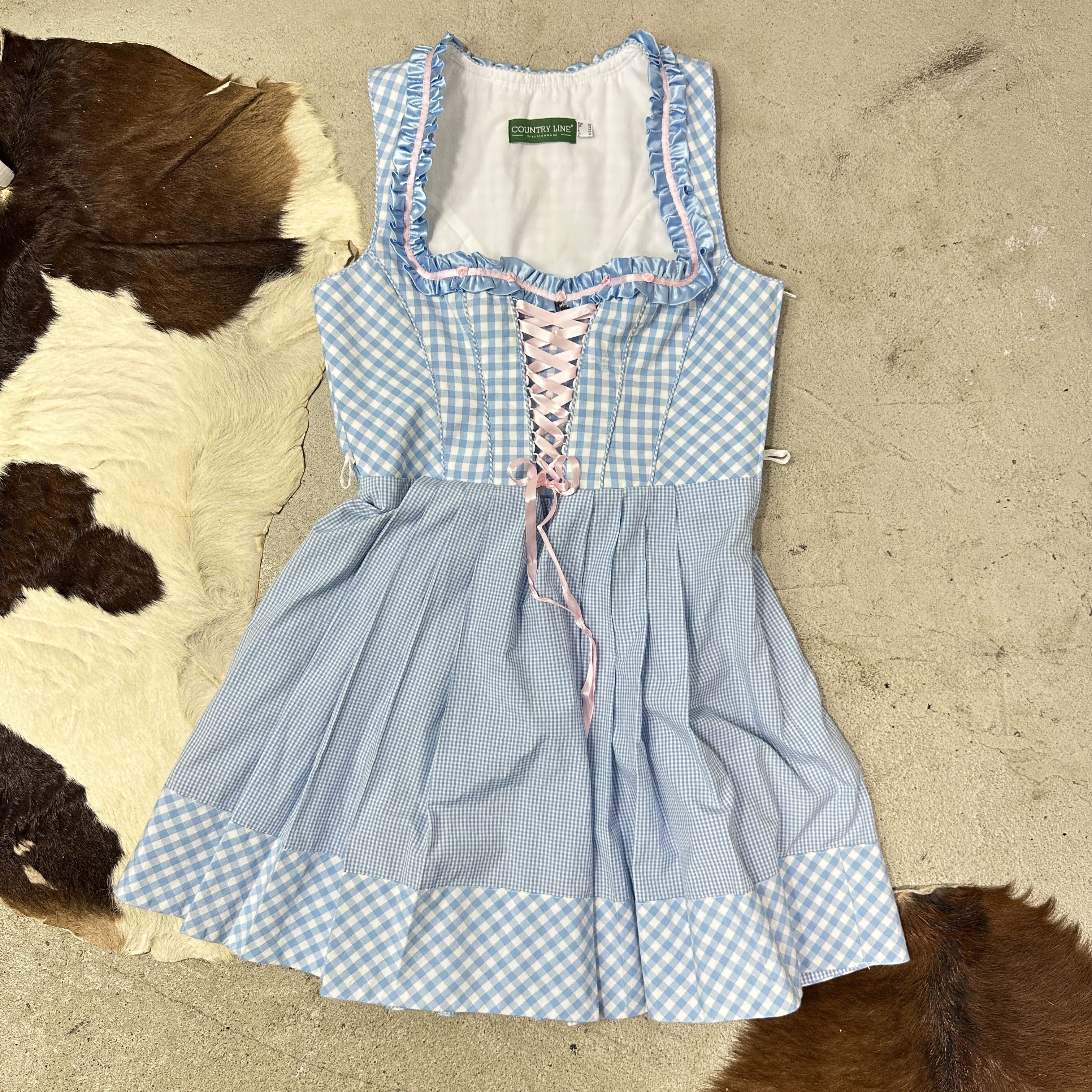 Vintage Vintage Coquette Deer Lana Del Rey Coded Corset Lace Dress Size L / US 10 / IT 46 - 5 Thumbnail