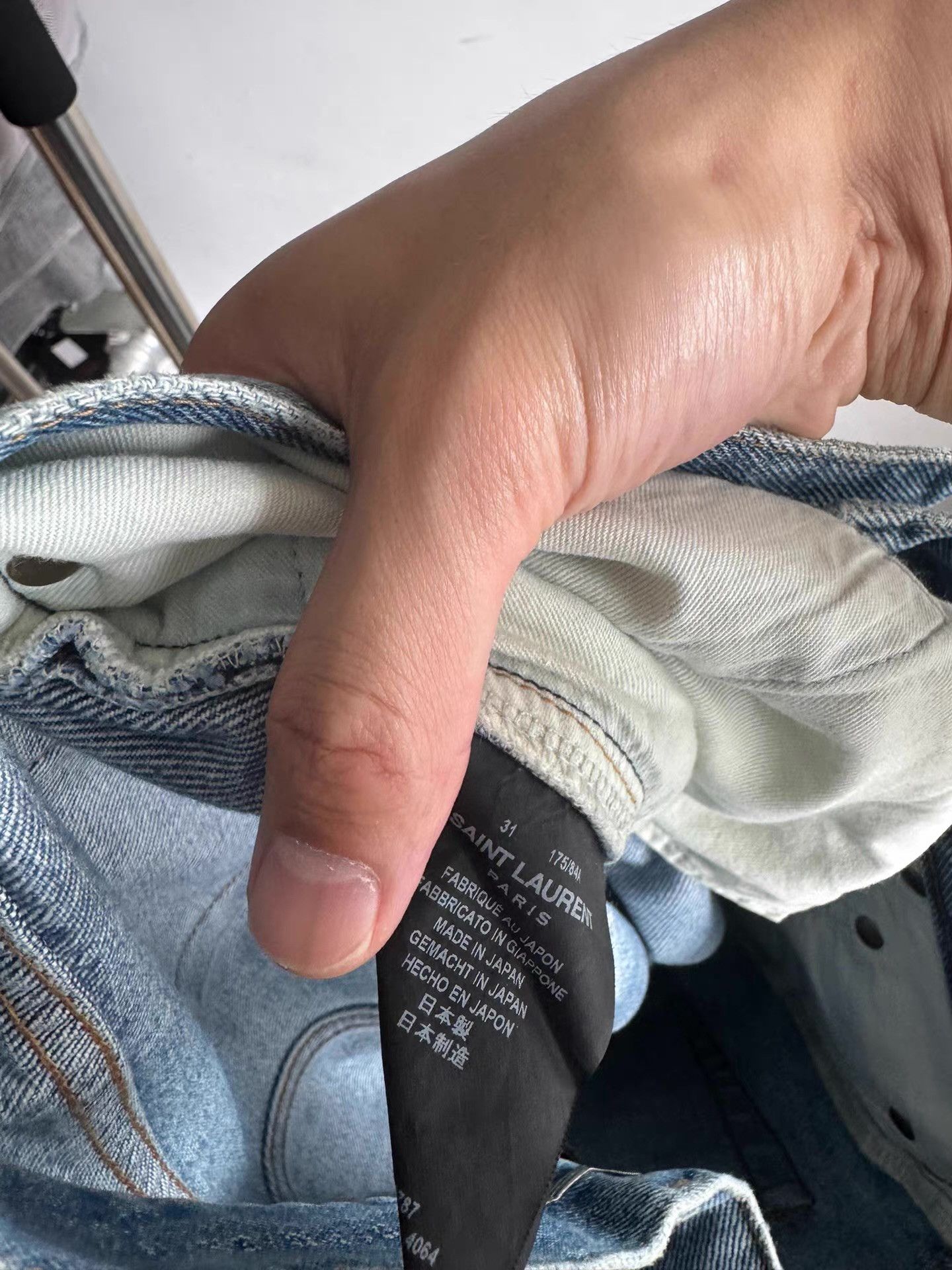 Saint Laurent Paris Saint Laurent (SLP) Distressed Cut-Out Jeans Q17 Size US 34 / EU 50 - 5 Thumbnail