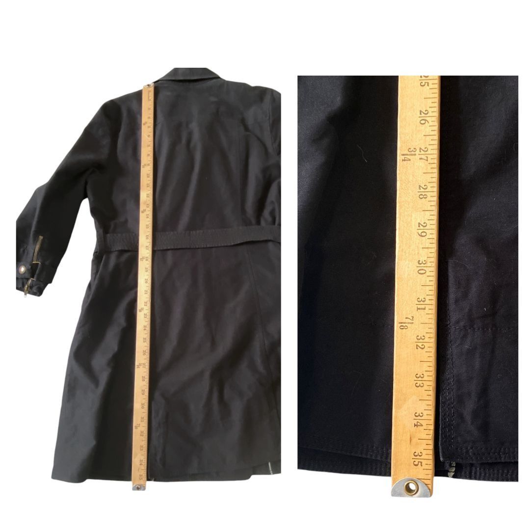 Juicy Couture Juicy Couture Ruffle Trench Coat XL Navy Belted Y2K Rare Size XL / US 12-14 / IT 48-50 - 14 Thumbnail