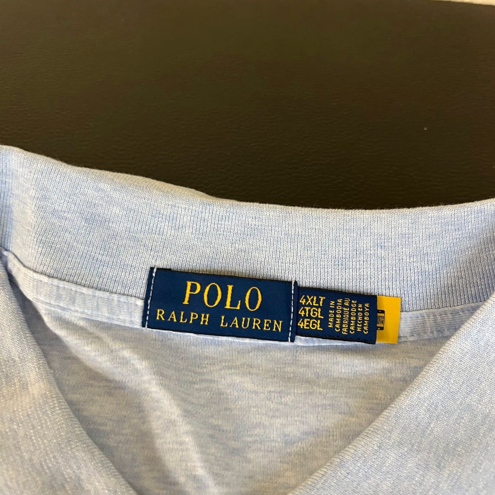 Polo Ralph Lauren Polo Ralph Lauren Long Sleeve Polo Shirt Light Blue 4XLT Mens NWT Polo Shirt Long Sleeve Blue Polo Size US XXL / EU 58 / 5 - 3 Thumbnail