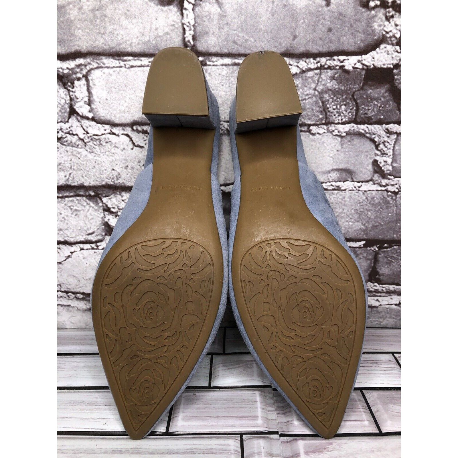 Other Taryn Rose Madisson Blue Suede Leather Pointed Toe Heels Wom Size US 9 / IT 39 - 10 Thumbnail