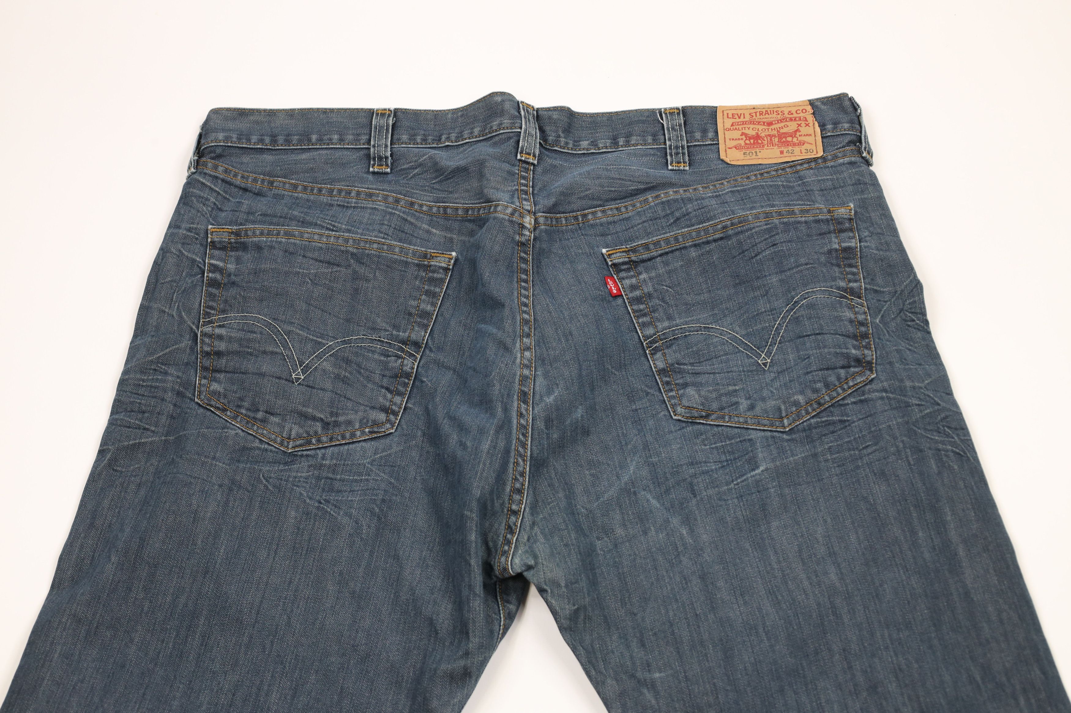 Levi's × Vintage Vintage Y2K Levis 501xx Button Fly Original Fit Denim Jeans Size US 42 / EU 58 - 11 Thumbnail