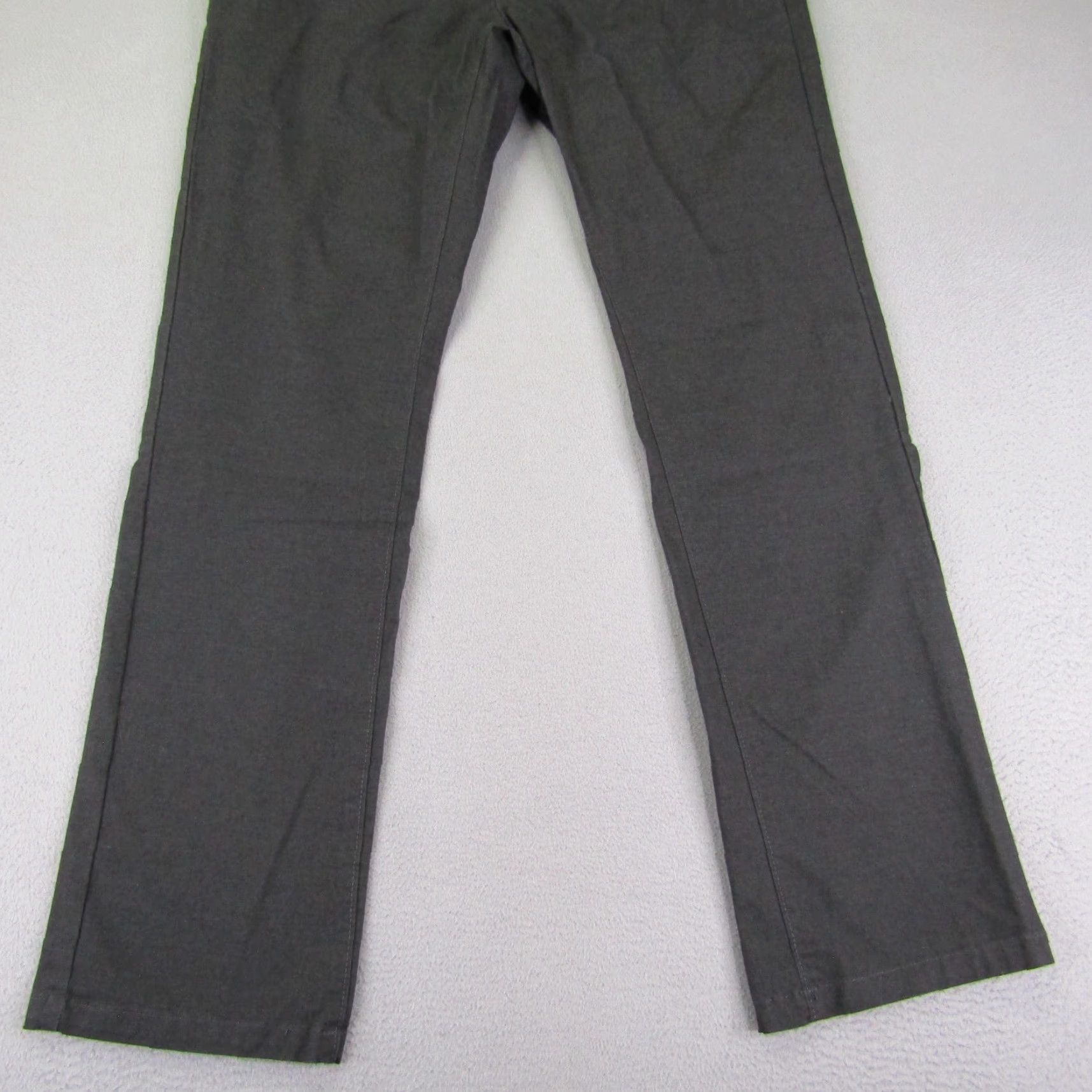 Eleven Paris VINTAGE Eleven Paris Pants Mens Regular Fit Chino Cotton Blend Gray 31x32 Casual Office Size US 31 - 3 Thumbnail