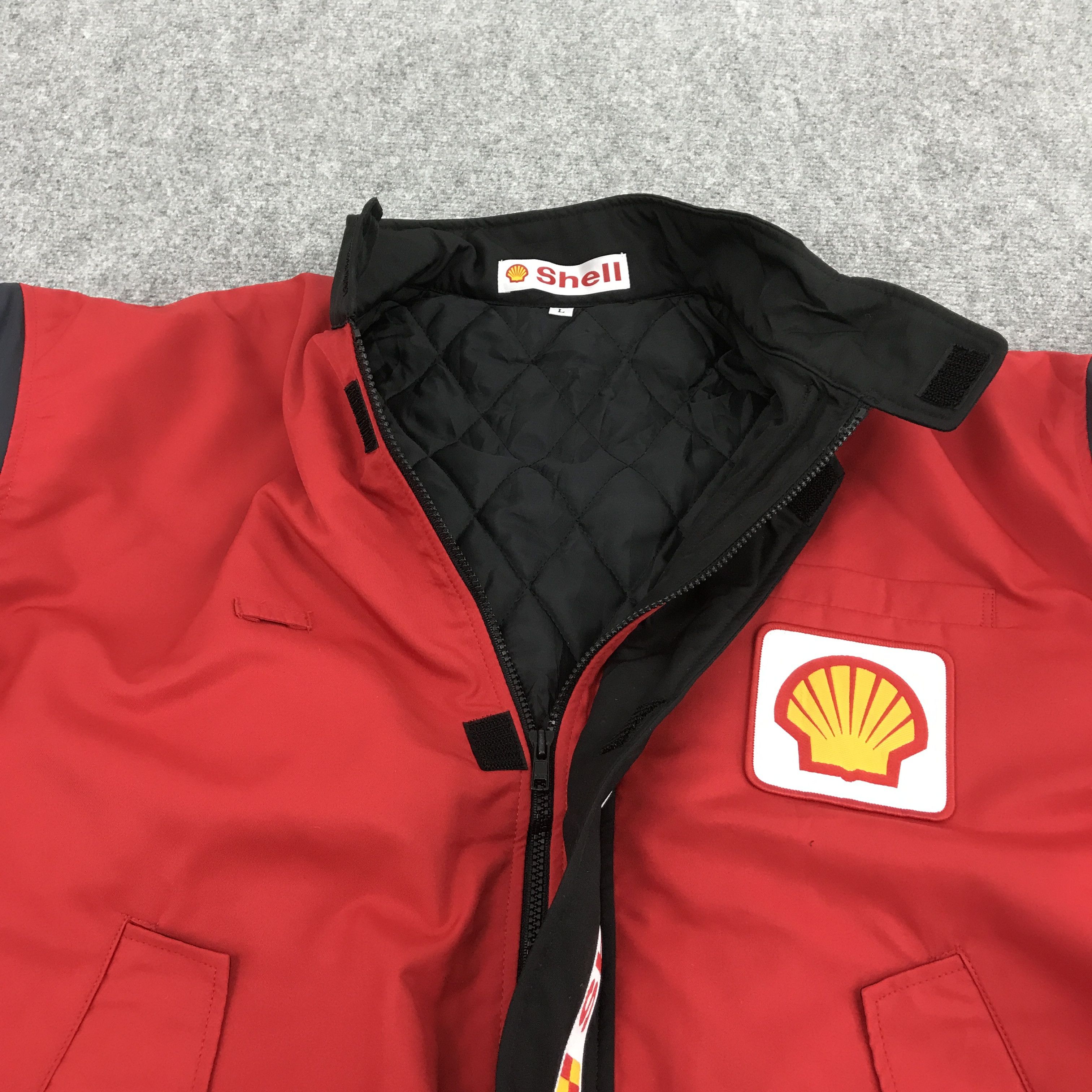 Japanese Brand VTG SHELL OIL BRAND RACING JACKET Size US L / EU 52-54 / 3 - 7 Thumbnail