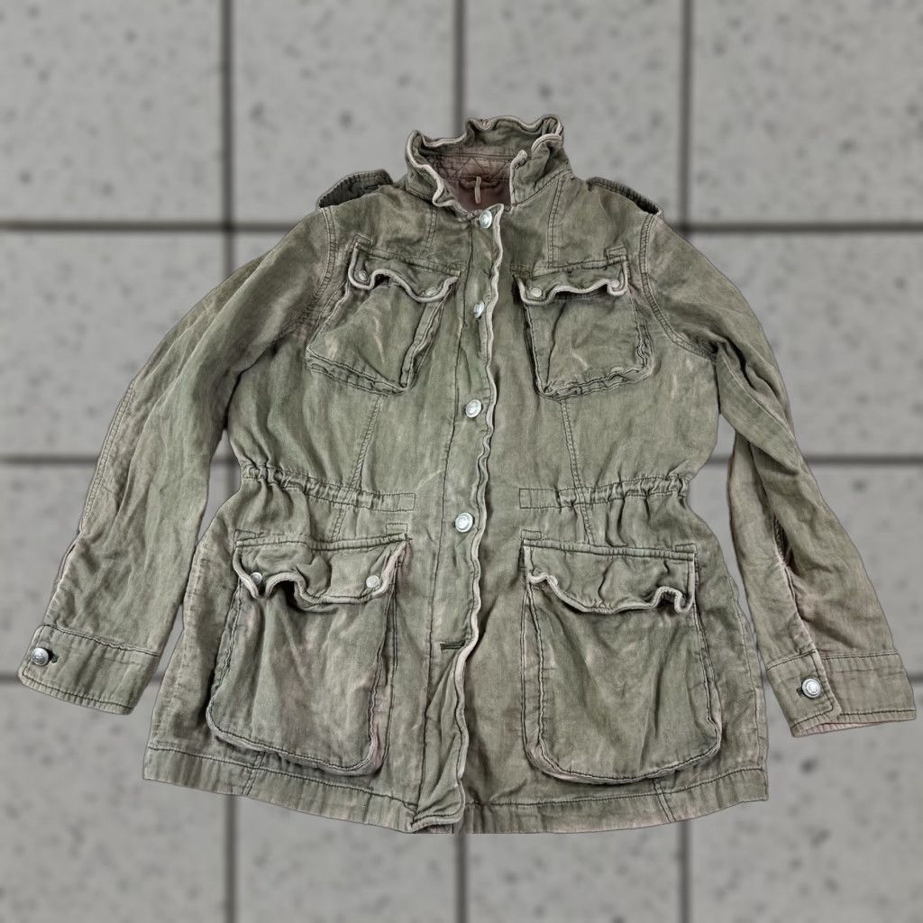Free People Free People Military Surplus Utility Green Jacket Size Large Not Your Brothers Size L / US 10 / IT 46 - 1 Thumbnail
