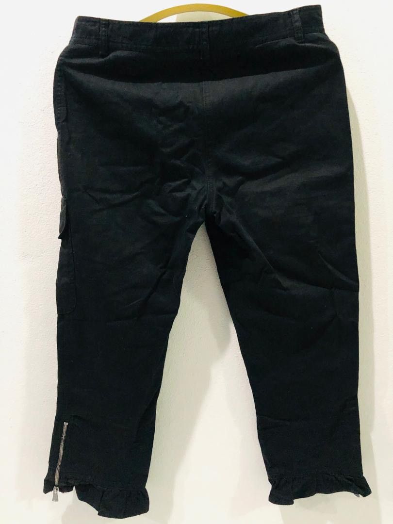 Moschino × Vintage Moschino Crop pants Zipper legs Size 32" / US 10 / IT 46 - 2 Thumbnail