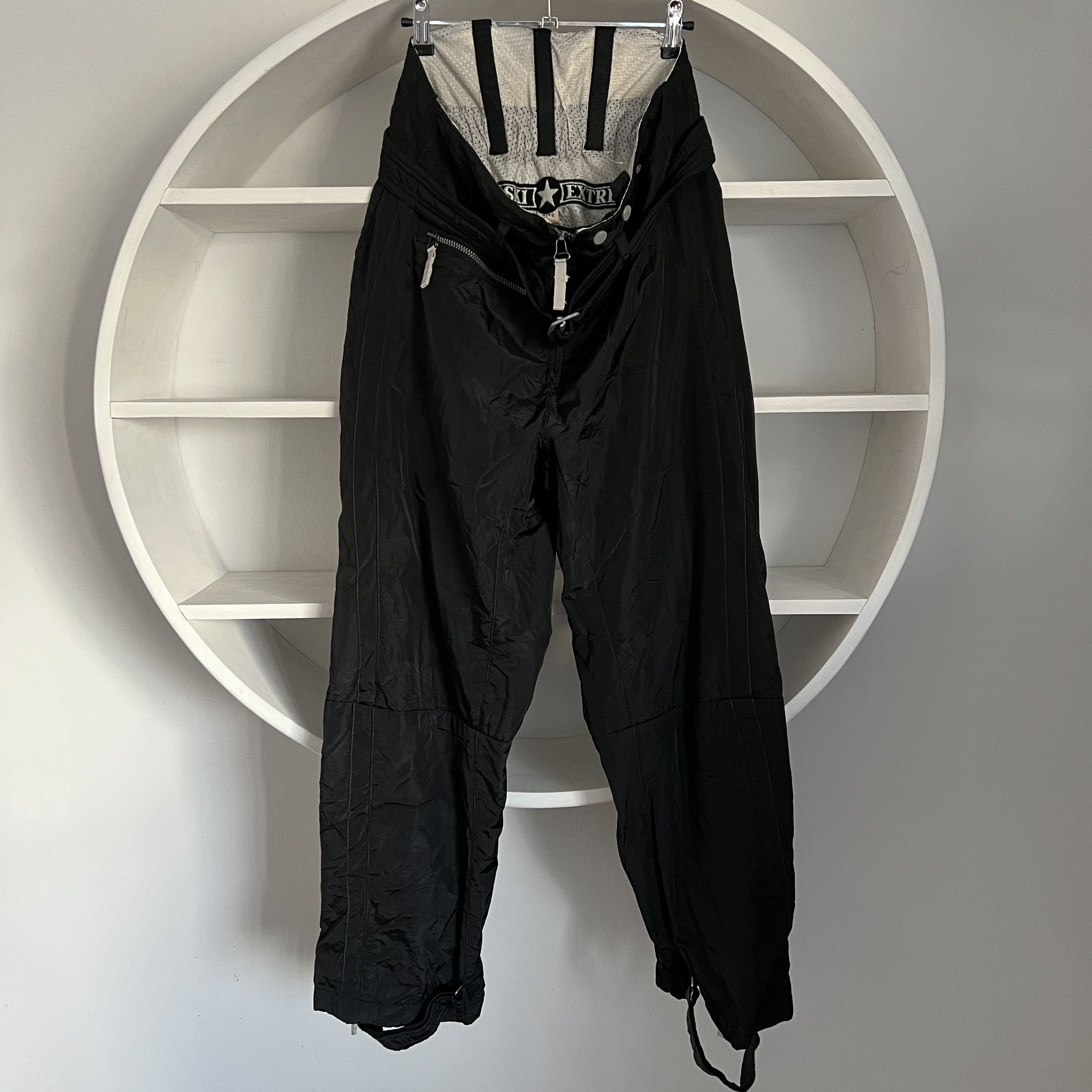 Japanese Brand Women's JET SET EXTREME Vintage Ski Black Pants Size 5 Size 31" - 2 Thumbnail