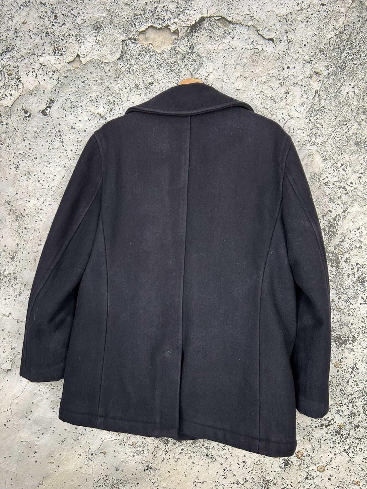 Vintage Vintage Avant Garde Navy Coat Military Archive 90s Size US M / EU 48-50 / 2 - 5 Thumbnail