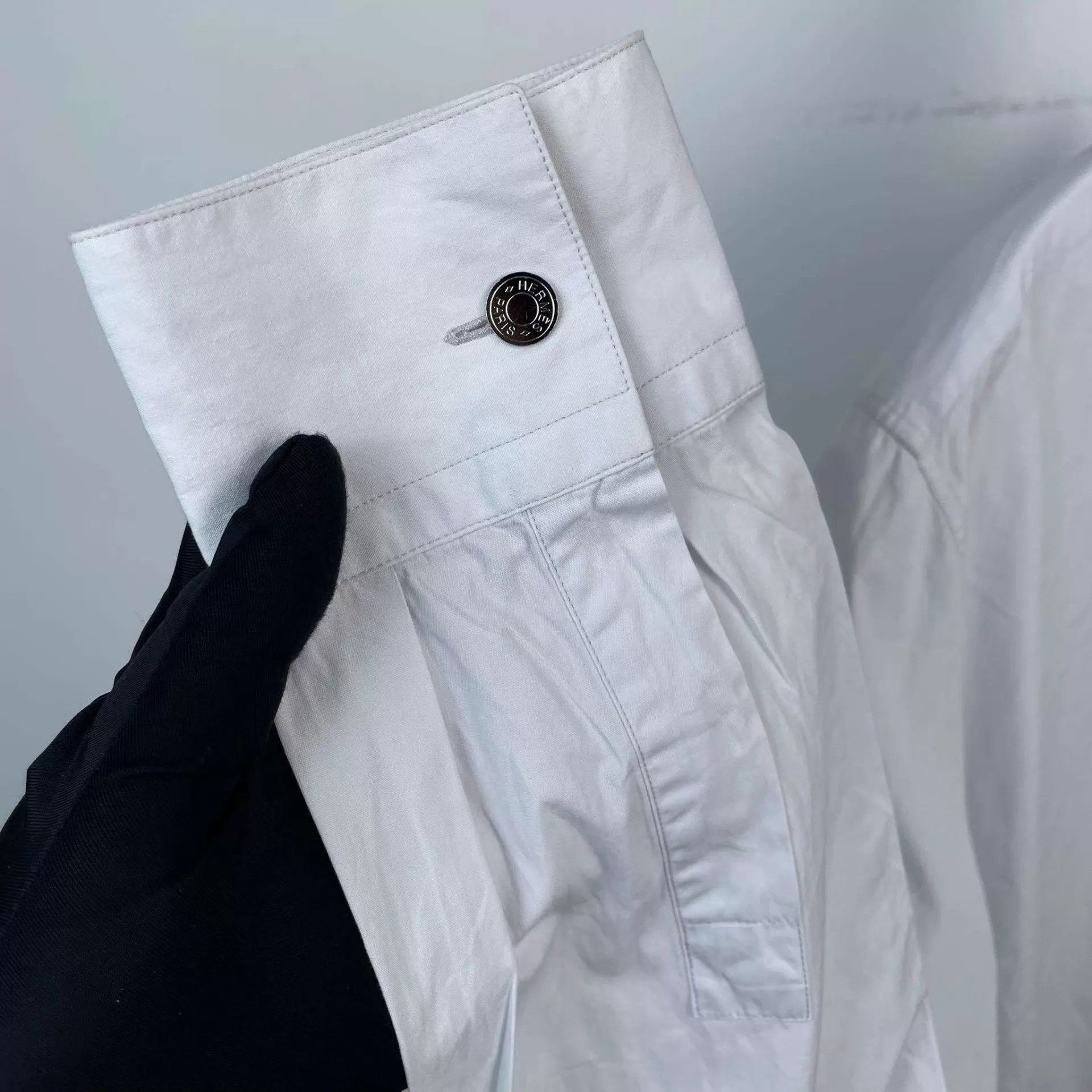 Hermes Hermès 95 New White Cotton Men's Shirt 39 M 175 Size US M / EU 48-50 / 2 - 9 Thumbnail