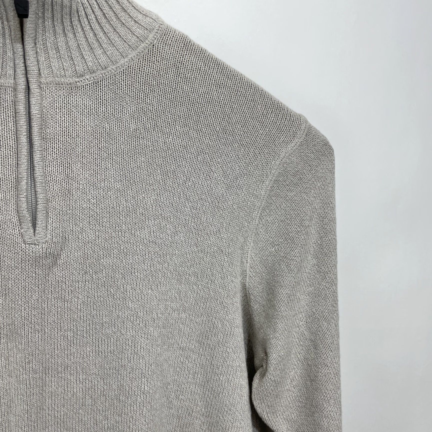 Eddie Bauer VINTAGE Eddie Bauer Knit 1/4 Zip Sweater Mens XL Beige Pullover Adult Size US XL / EU 56 / 4 - 7 Thumbnail