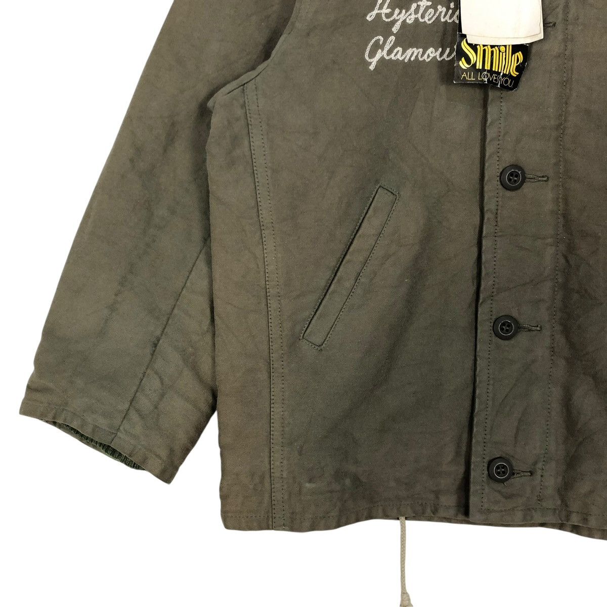 Hysteric Glamour Vintage Hysteric Glamour Canvas Jacket Sun Faded For Kids Size US S / EU 44-46 / 1 - 4 Thumbnail