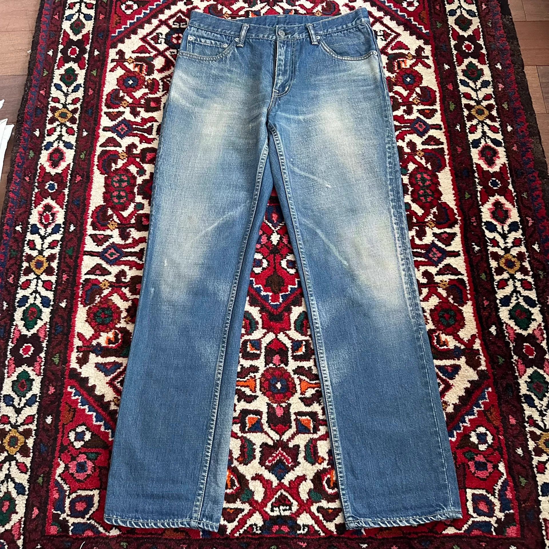 Visvim visvim 03d5 yellow mud wash denim w32l30 Size US 32 / EU 48 - 1 Thumbnail
