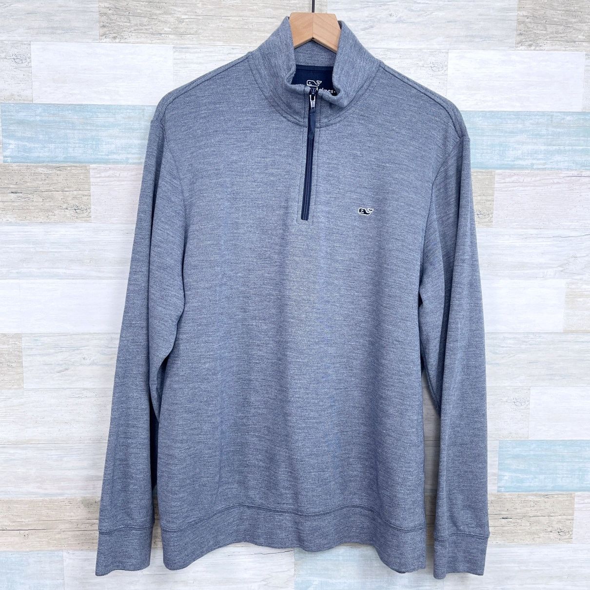 Vineyard Vines 1/4 Zip Pique Pullover Sweatshirt Mens L