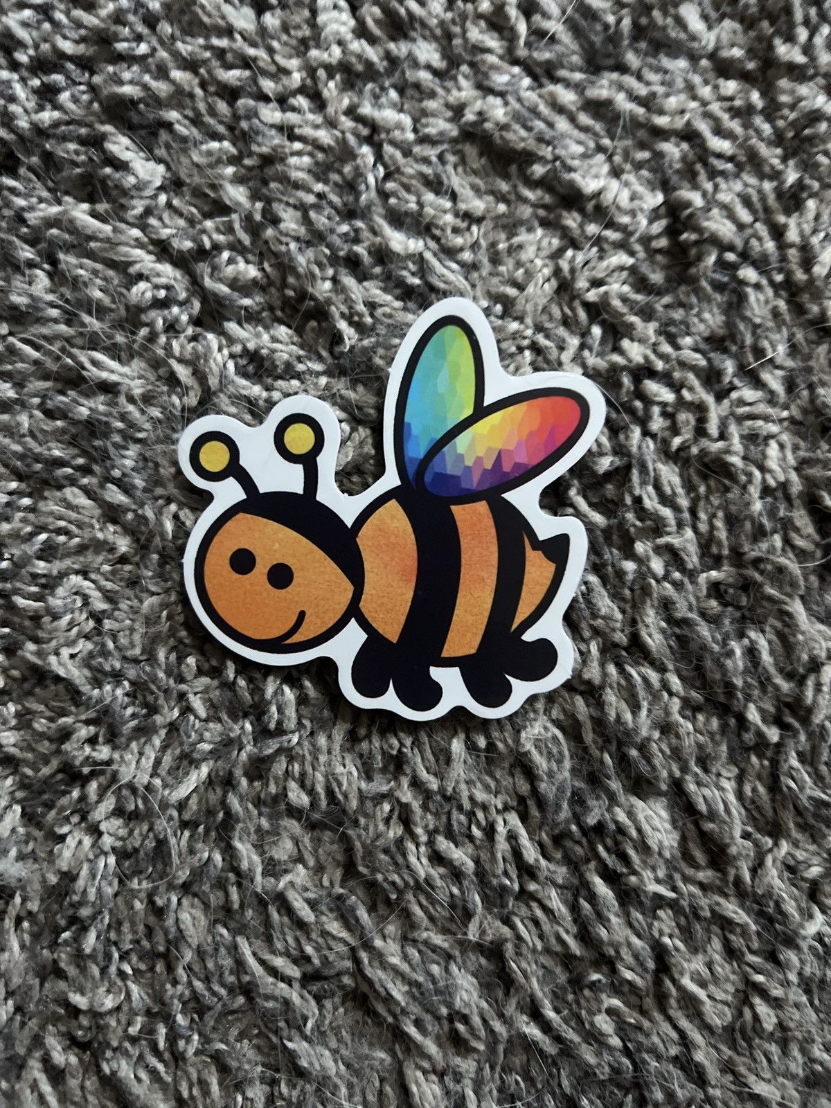 Hypebeast Bee With Rainbow Wings Sticker Size ONE SIZE - 1 Thumbnail