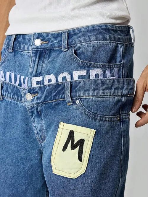 Japanese Brand Doule Waistband Y2k Shorts Jorts Denim Size US 32 / EU 48 - 2 Thumbnail
