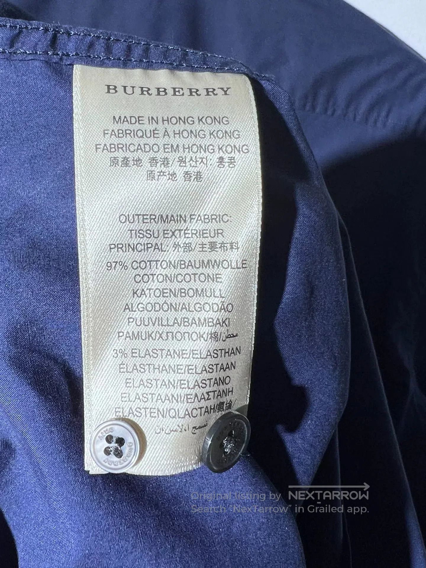 Burberry Burberry Classic Blue Business Shirt. Size US XL / EU 56 / 4 - 7 Thumbnail