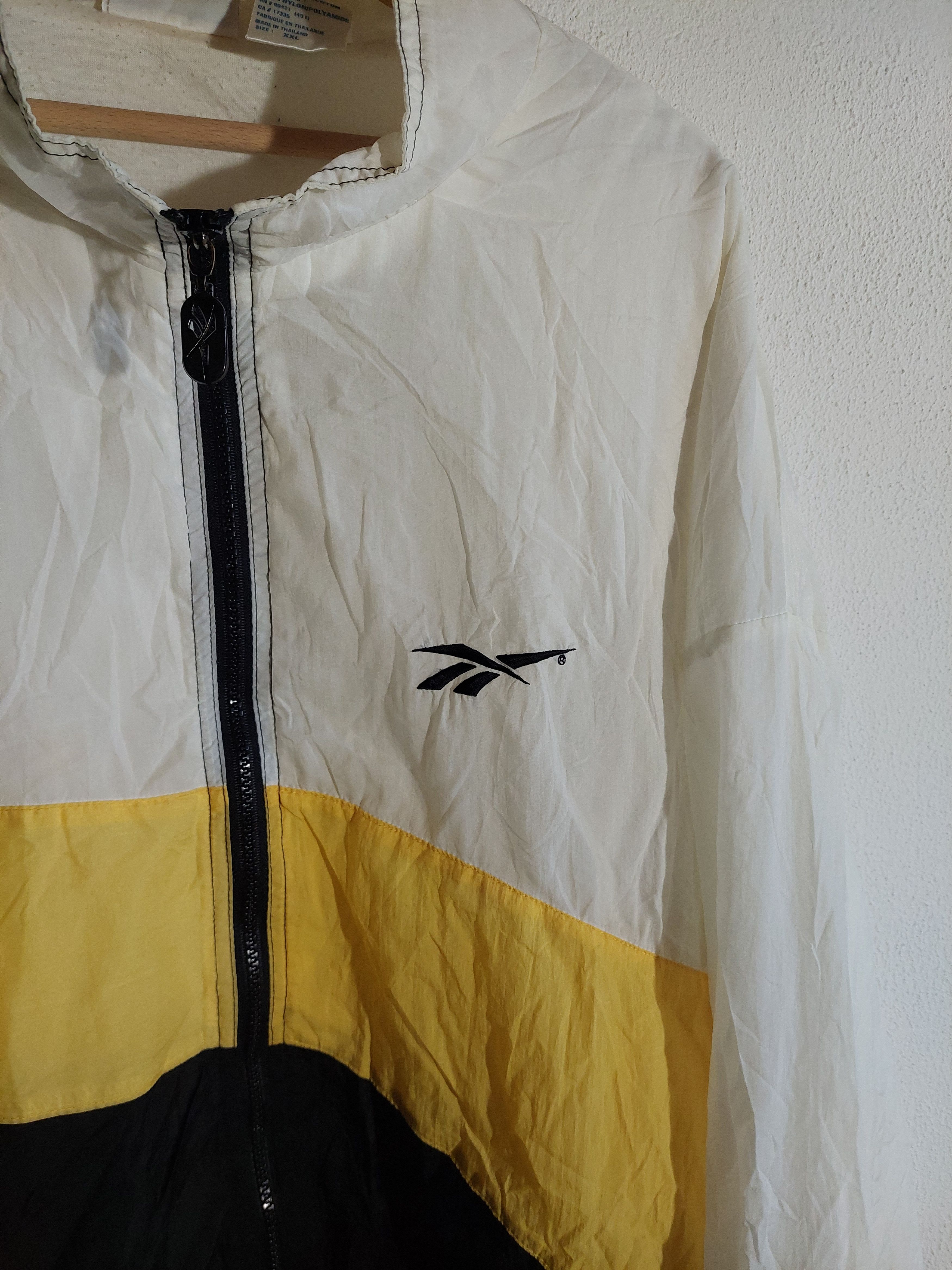 Reebok Vintage Reebok Track Jacket Yellow White Black Size XXL 90s Size US XXL / EU 58 / 5 - 4 Thumbnail