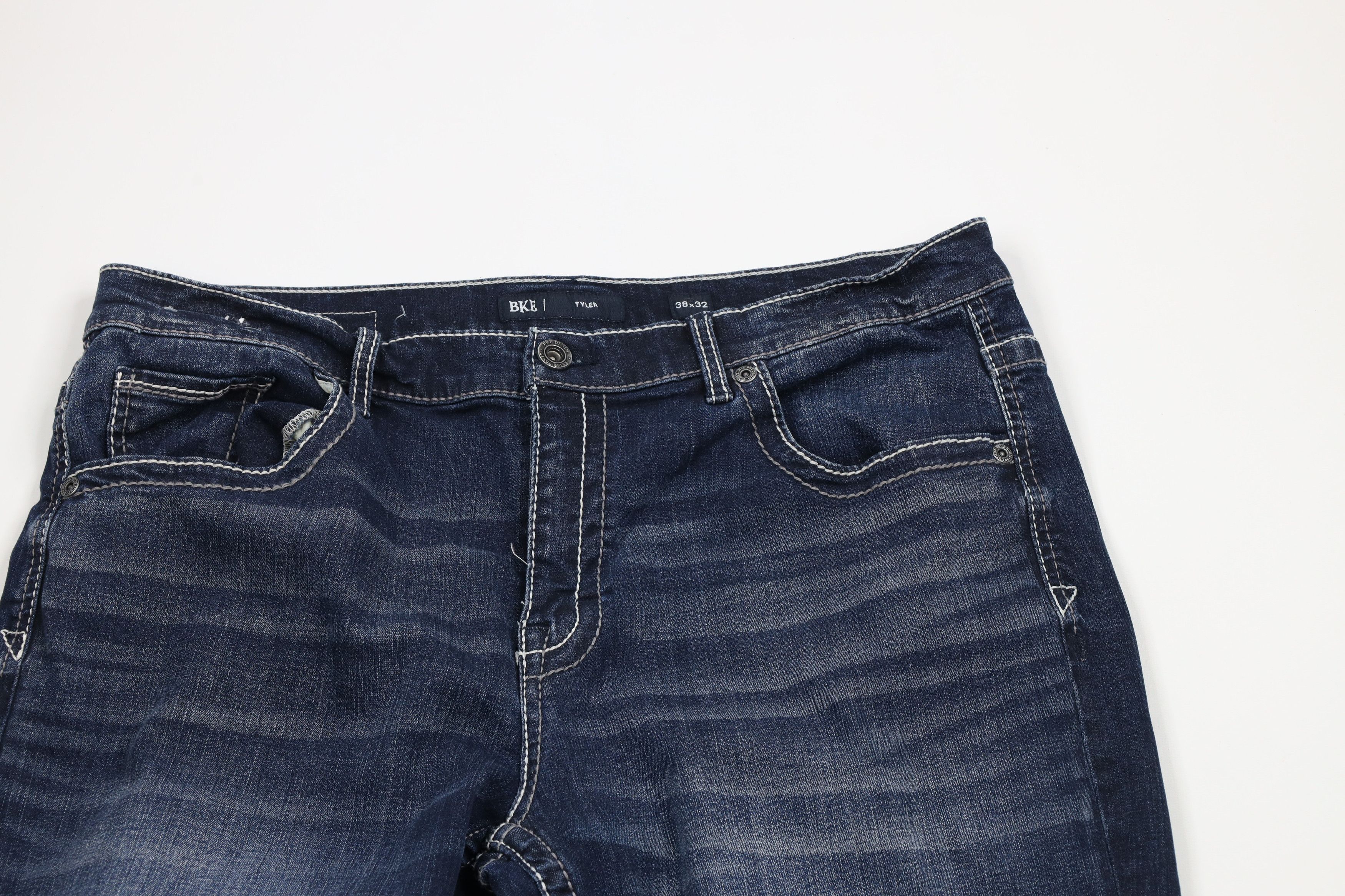 BKE × Vintage Buckle BKE Tyler Stretch Straight Leg Denim Jeans Blue Size US 38 / EU 54 - 2 Thumbnail