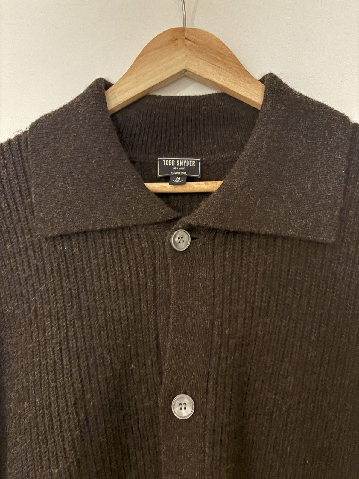 Todd Snyder Wool Collared Cardigan Size US M / EU 48-50 / 2 - 2 Thumbnail