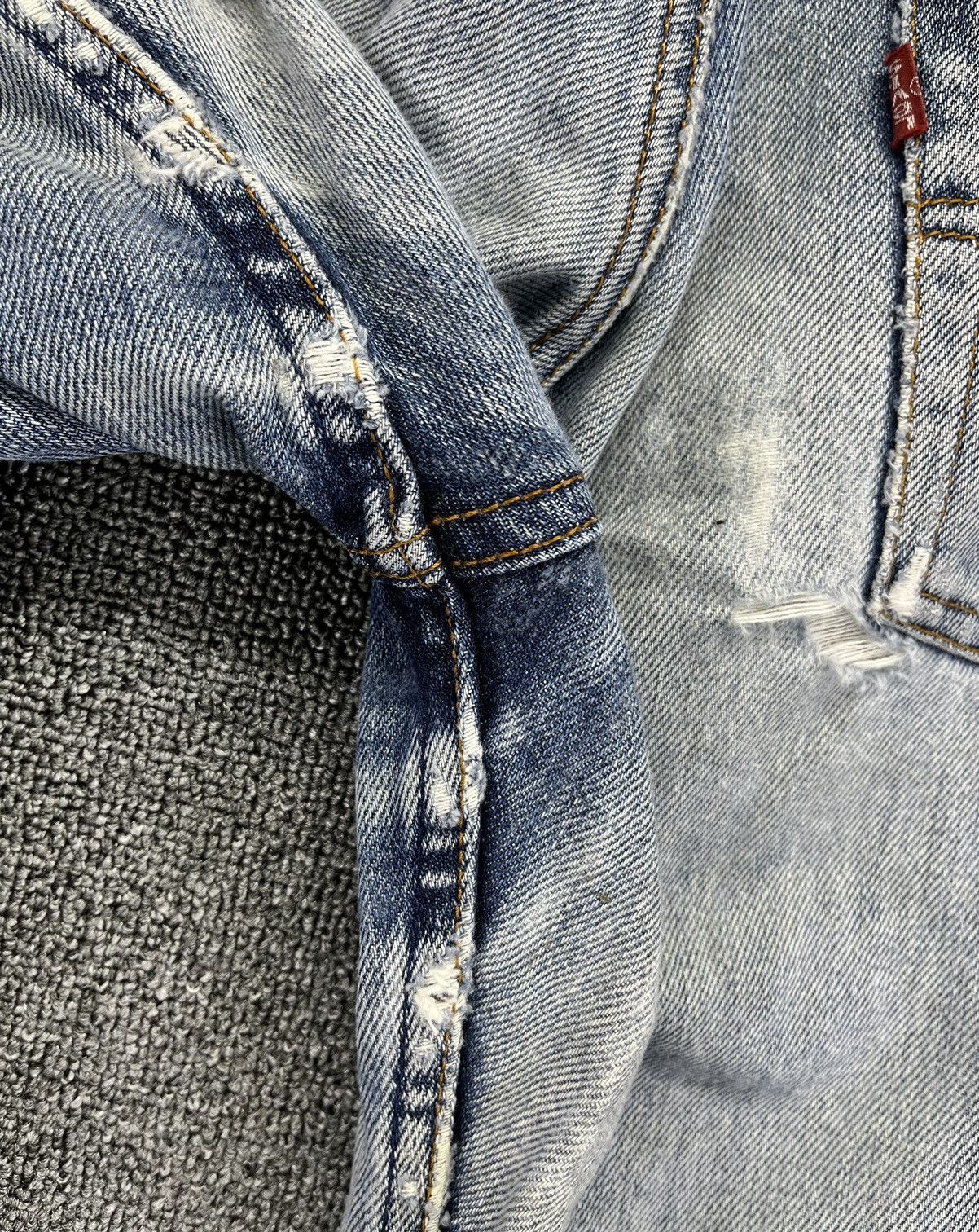 Levi's Vintage 90s Levi's Rare Trashed Punk Jeans Denim Pants Size US 30 / EU 46 - 13 Thumbnail